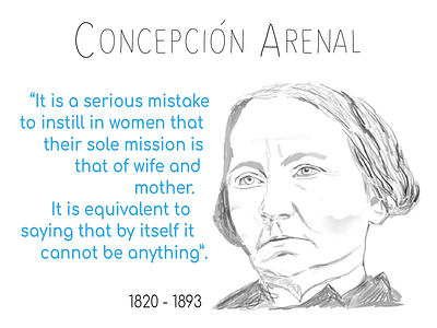 Concepción Arenal feminism feminist pioneer pioneers social network spanish spanish feminist