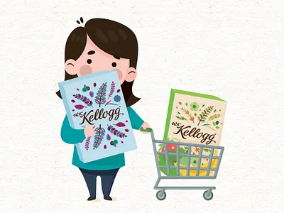 Kellogg branding graphics iconography illustration illustrations packaging vector