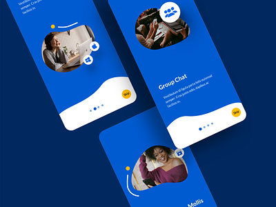 Chat App UI Template I app app interface app ui design app ui templates appdesign appui chat interface onboarding onboarding screens onboarding ui template templates ui ui kit ui template ui ux uidesign uiux walkthrough