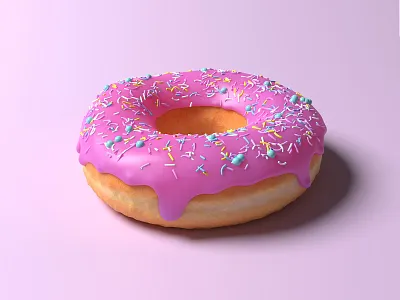 Donut 3d blender donut illustration render