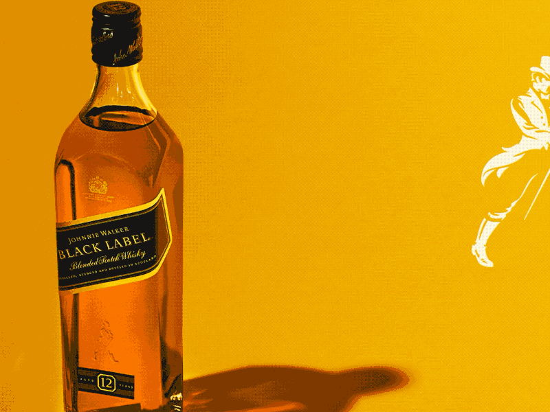 Feel the taste Johnnie Walker F20 animation branding social media design