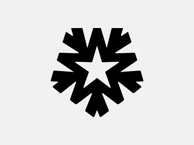 Monogram | W Star black and white brand logo monogram design monogram logo monogram symbol star symbol