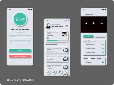 E-Learning Apps for Iphone X app design elearning learning mobile app design mobile ui ui ux