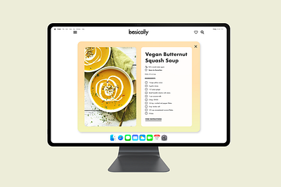 Daily UI 040 - Recipe browser daily ui design desktop ios minimal retro typography ui ux