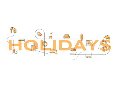 Beach Rentals iconography system beach branding digital illustration holiday holidays icon icon system iconography illustration pictogram rental