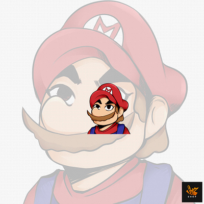 Super Mario Emote emote emotes game illustration mario nintendo streamer supermario twitch