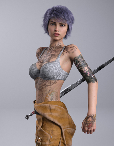 Warrior 3D Rendering 3d art 3d artist 3d render 3d rendering cg daz4ren realistic 3d renderhub renders warrior
