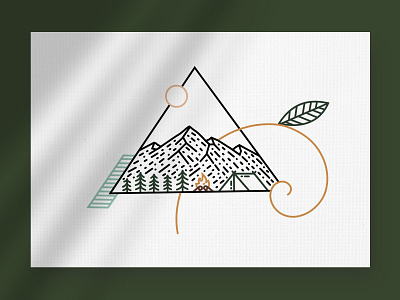 Triangle Montain artwork forests illustration art ilustration minimal minimalist minimalist design minimalist logo monoline monoline illustration monoline logo montain