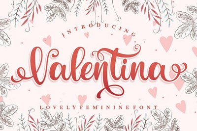 Valentina Fonts - Free For Limited Time commercial use design font freebies icon illustration logo print on demand tshirt typography