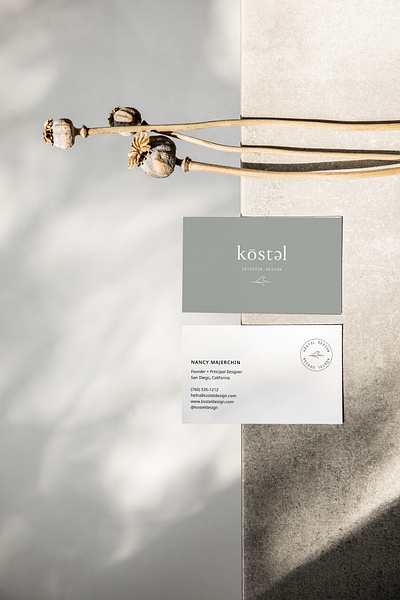Kostel Business Card Design brand design brand identity branding business card business card design logo logo design logo design branding logo design concept logo mockup
