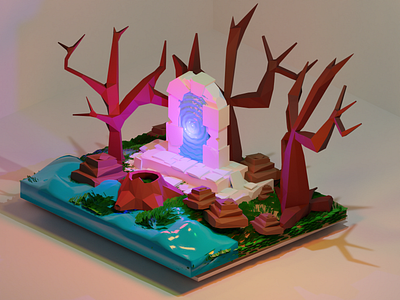 Magic art blender blender3d blender3dart branding design digital illustration graphic design illustration illustrator minimal vector