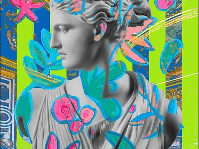 Goddess Composition branding handmade illustration painting pattern pattern art patterndesign patterndesigner patterns