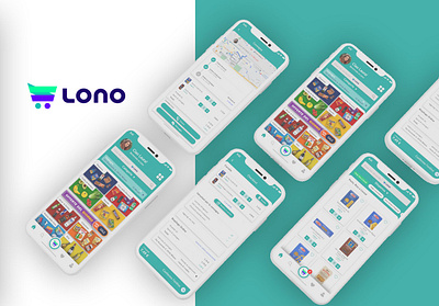 Lono App Design animation app branding design illustration illustrator typography ui ux vector website