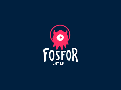 Fosfor alien art astronaut flight illumination lettering logo logotype monster space tentacles