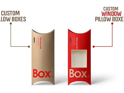 Custom Pillow Boxes - Custom Window Pillow Boxes customboxes printedboxes wholesaleboxes wholesalepackaging