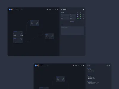GraphQL Visual Editor UI code coding dark dark ui design development drawer editor form graph graphql javascript layout product sidebar toggles ui uiux visual editor
