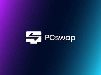 PCswap arrows branding computer identity logo pc sharing swap