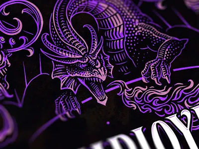 Wizards of the Coast - Employee Handbook II arwork design dragon fantasy fun game illustration magic wiards