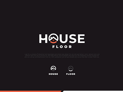 House Floor brand building creative emblem favicon floor home house house logo icon identity logo logotype minimalist minimalist logo real estate