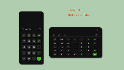 004-calculator adobe app art calculator clean daily 100 challenge dailyui dailyuichallenge design scientific calculator ui web