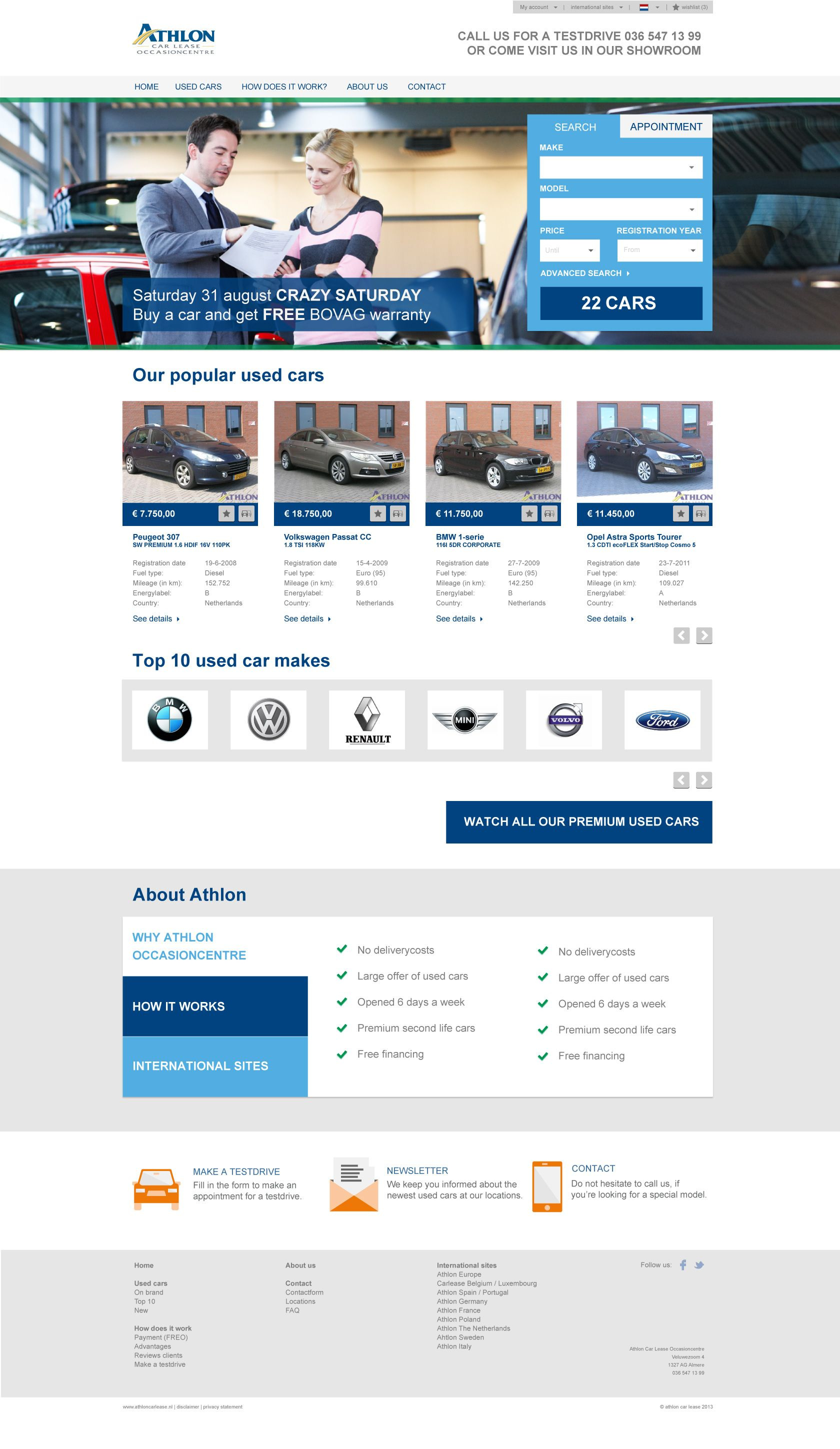 Occasioncentre Athon car lease cars design flat ui ux webdesign