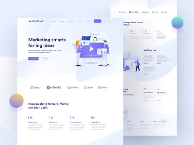 Saas Landingpage Exploring V1 branding agency design designmind designmindagency illustration minimal saas website simple typography ux vector website