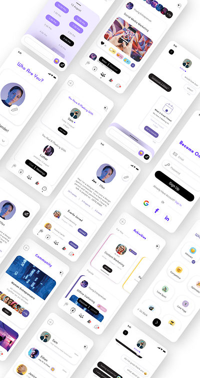 Communication app UI app branding design graphic design icon logo minimal ui ux website