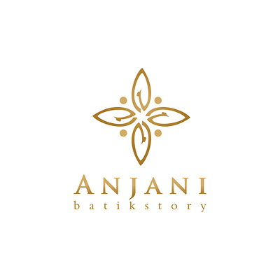 ANJANI BATIK STORY art branding design flat graphic design icon logo ui ux vector