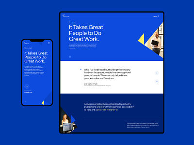 Acquis Consulting Corporate Website design flat interface typography ui ux webdesign website