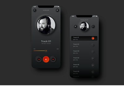 Neumorphic Music App app design illustration minimal neumorphism ui ux