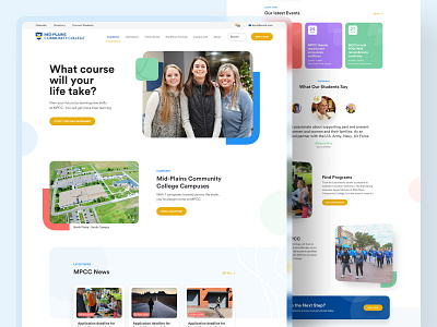 Mid-Plains Community College Website Design 2021 trend campuses community community college course creative design education educational event modern news plains students ui ux website