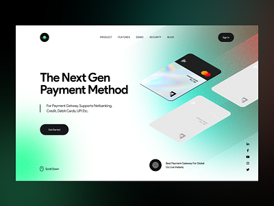 Hero Header V0.1 branding clean creative design gradient homepage landing page minimal trend trendy typography ui websitedesign