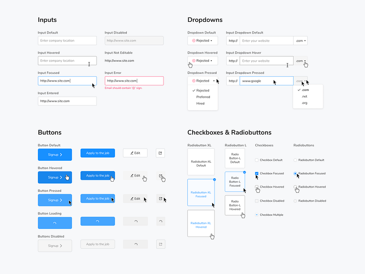 The Design System for the Job Search Marketplace candidate design system design systems employee employer hiring job long name marketplace padding structure ui uiux vacancies web