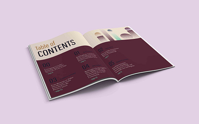 Layout Design - Table of Contents Report Design eco design editorial design editorial layout ethics meets aesthetics green graphic design print design sustainability sustainability communications sustainable design sustainable development