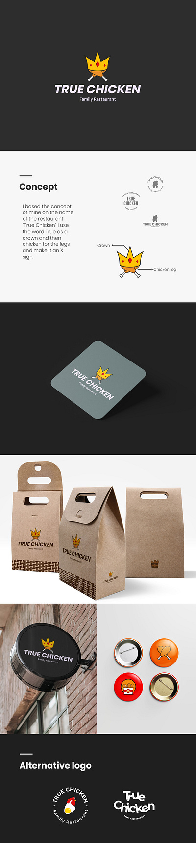 True Chicken - Brand Identity Product Packaging brand food product packaging design store