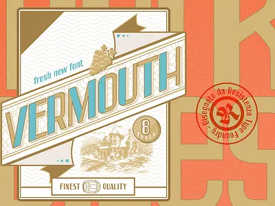 Vermouth Font design font illustration lettering type typography