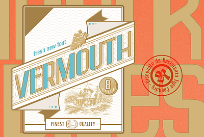 Vermouth Font design font illustration lettering type typography