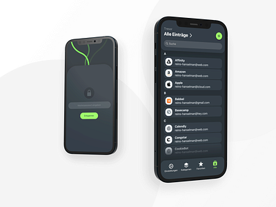 Password Manager App branding design frankfurt interface layout manager password product typography ui ux