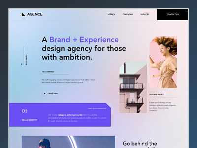 Agency landing page agency agency website color creative agency design digital header illustration illustrations landing landingpage typography ui uiux ux uxui web web design webdesign website