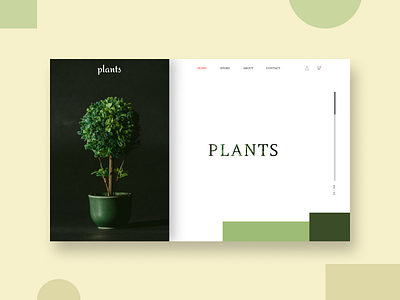 Plants Store Website design garden graphic design onlinestore plants plants app store ui uidesign uiux ux website website builder website concept website design