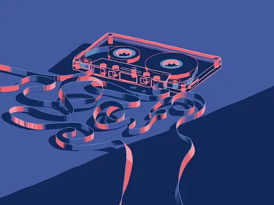 Cassette Power! art art direction design illustration illustrator photoshop procreate