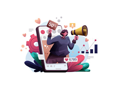 Instagram Ads Illustration cartoon cartooning character character design freebie illustration illustrator instagram illustration vector vector design vector download vector illustration