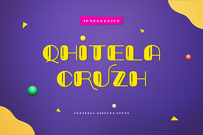 Qhitela Cruzh children chunky cute font fonts joyful kids kids book lovely playful school unique