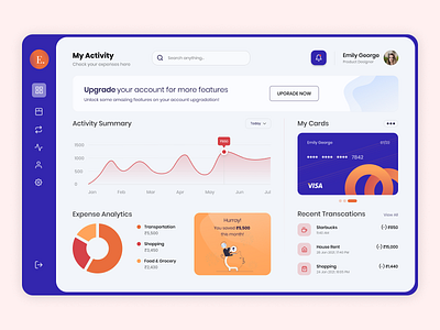 Expense Tracker Dashboard budget budgeting dashboad dashboard design dashboard ui dashboard ui design design expense management expense manager expense manager dashboard expense tracker expenses finance ui web ui