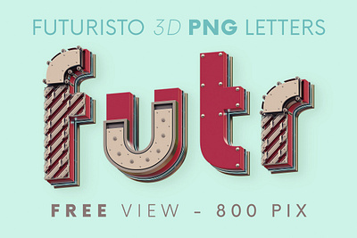 Futuristo Free 3D Letterng 3d 3d typography deeezy font free free font free graphics free typography freebie freebies future futuristic industrial metalic typography urban