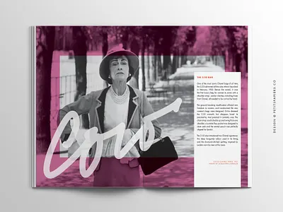 Coco Chanel Editorial Design by Petits Papiers design editorial editorial design layout layout design