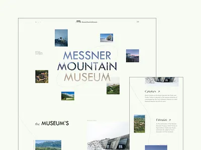 Messner Mountain Museum ― New Website Redesign composition concept concept design design inspiration minimal minimalism mountain museum redesign trend typography ui ux uxui web design website