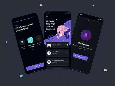 Moocare - Healthcare App booking app clean ui dark mode dark ui doctor doctor app empty fitness fitness app habit health health app health tracker healthcare illustration onboarding onboarding ui ui design ui kit yoga