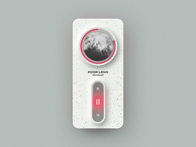 Music player app concept app design feel minimal music neumorphism plastic player ui ux