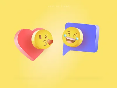 Emotions 3D 3d 3d animation design dribbble emoji emoticons figma graphics illustration ui
